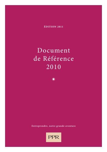 PPR - Document de rÃƒÂ©fÃƒÂ©rence 2010 - Paper Audit & Conseil