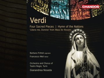 Four Sacred Pieces | Hymn of the Nations - Chandos