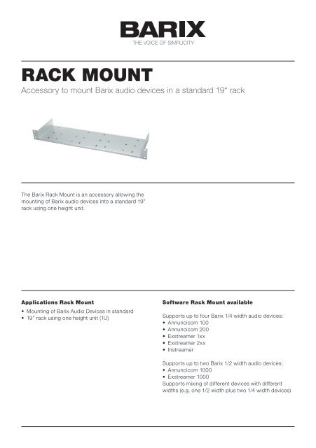 rack mount standards