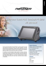 All-in-One Touch POS Terminal PT-6212 All you ... - Partner Tech