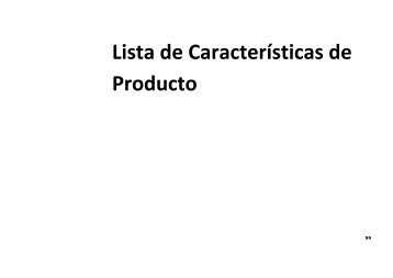 11 Parte IV Lista de características