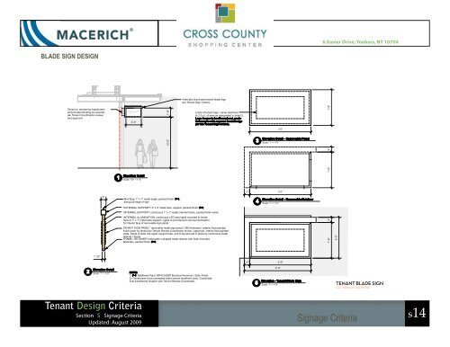 Cross County Shopping Center Signage Criteria Manual - Macerich