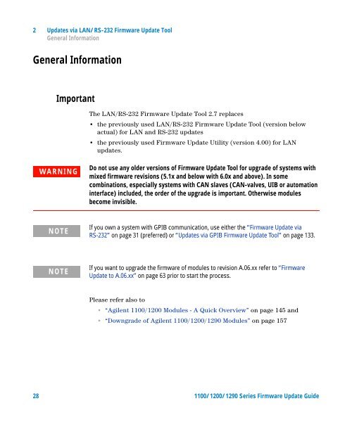 Firmware Update - Agilent Technologies