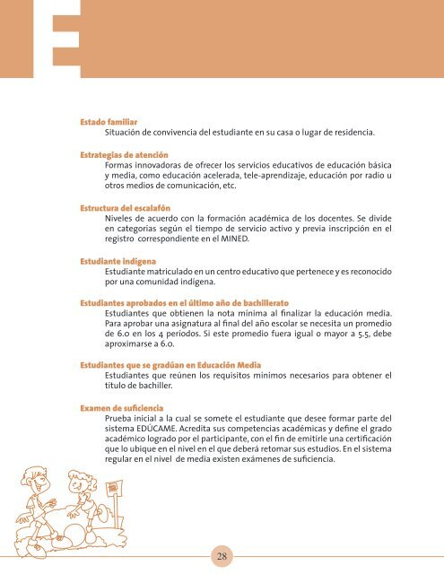 Glosario de Términos Educativos del Censo Escolar - EQUIP123.net