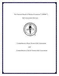 The National Board of Medical Examiners (NBME ) Self-Assessment ...