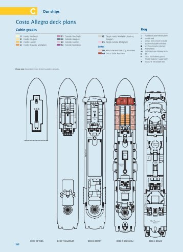 Costa Allegra deck plans