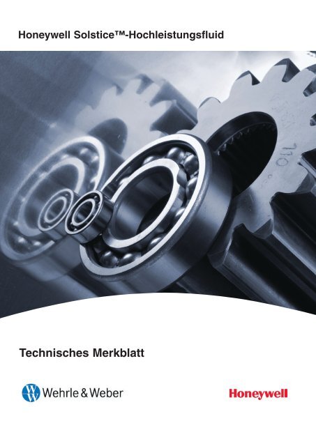 Technisches Merkblatt SOLSTICE TM PF - Wehrle & Weber GmbH