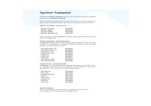 Figureform® Produktpalette