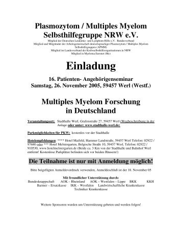 PDF-Doku - Plasmozytom / Multiples Myelom Selbsthilfegruppe ...