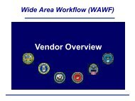 Vendor Overview - U.S. Army