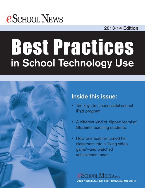 Best Practices in School Technology Use - eSchool News
