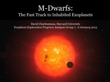 M-Dwarfs: - Exoplanet Exploration Program - NASA