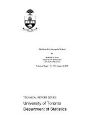 The Short-Cut Metropolis Methods - University of Toronto