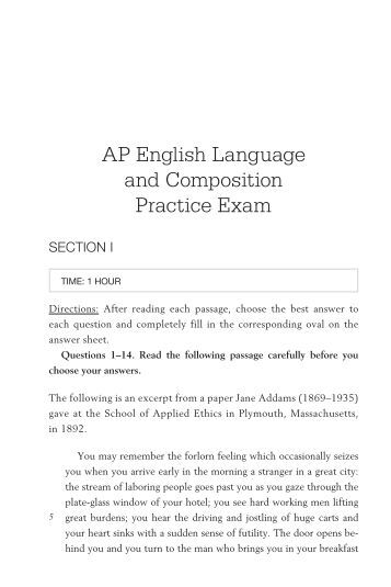 Ap english language essay