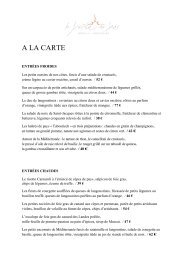 A LA CARTE