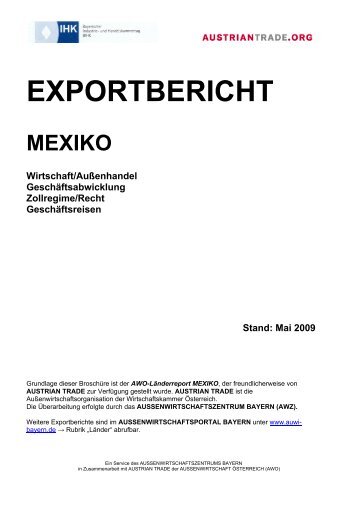 EXPORTBERICHT MEXIKO Wirtschaft/Außenhandel ...