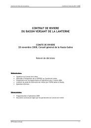 contrat de riviere du bassin versant de la lanterne - EPTB SaÃ´ne ...