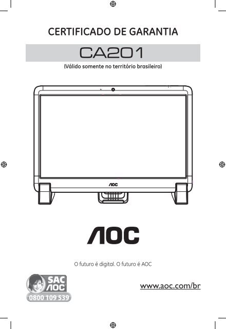 CERTIFICADO DE GARANTIA - AOC