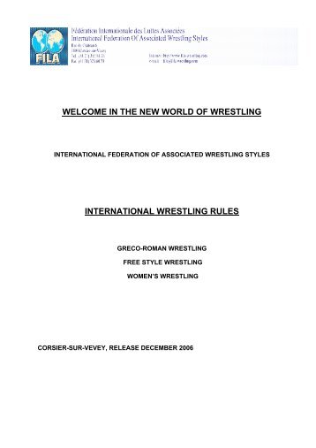 WELCOME IN THE NEW WORLD OF WRESTLING ...