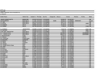 NTPC Ltd. Corporate Vendor Payments From 01.03.2013 To 31.03 ...