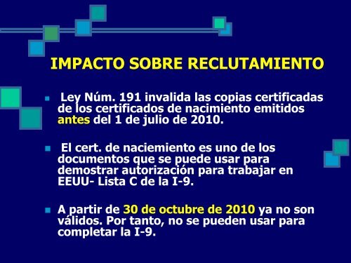 RevisiÃ³n del AÃ±o 2010-Las Leyes y Reglamentos de Empleo MÃ¡s ...