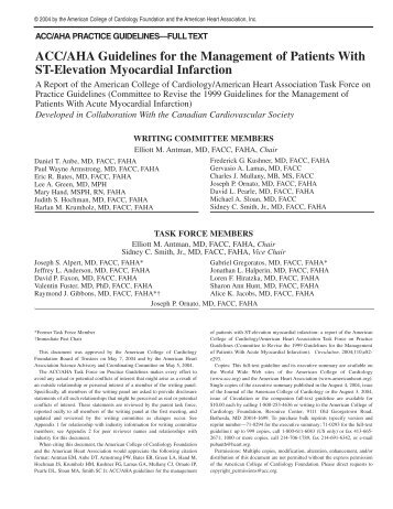 ACC/AHA Guidelines for the Management of Patients With ... - Cardio