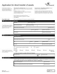 Transfer of Assets Form - Husky Energy