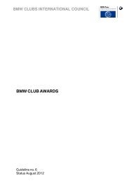 Guideline 6: BMW CLUB AWARDS (PDF, 94 kB) - BMW Clubs