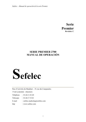 Serie Premier - Sefelec