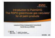 Introduction to PalmGHG The RSPO greenhouse gas ... - RT9 2011