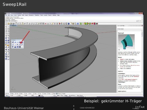 Rhino Modeling und T-Splines EinfÃ¼hrung - InfAR - Bauhaus ...