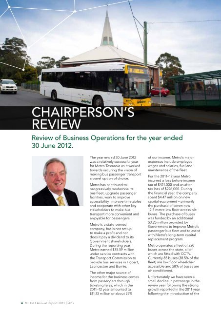 2011/2012 Annual Report - Metro Tasmania