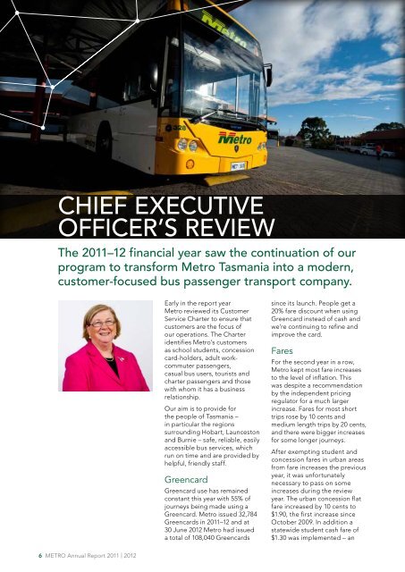 2011/2012 Annual Report - Metro Tasmania