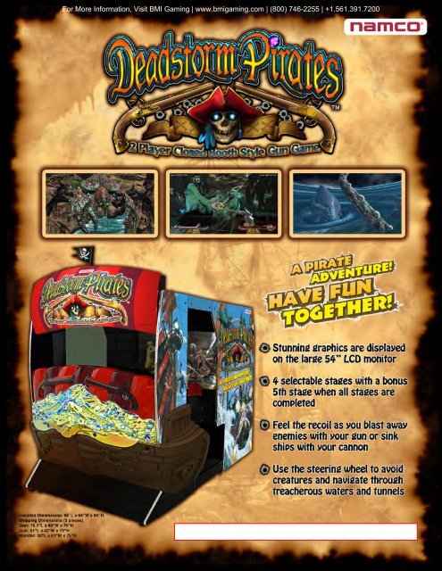 Deadstorm Pirates SDX Brochure - BMI Gaming