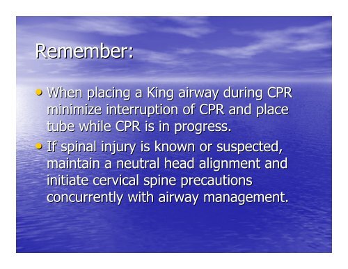 King Airway PowerPoint Presentation