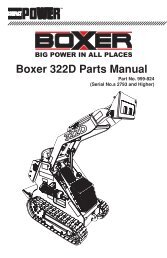 Boxer 322D Parts Manual - Boxer Power and Equipment