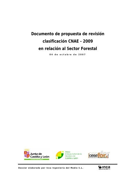 Documento de propuesta de revisiÃ³n clasificaciÃ³n CNAE â€“ 2009 en ...