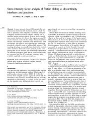 Stress intensity factor analysis of friction sliding at ... - Springer