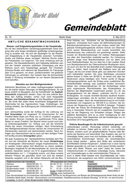 Download (PDF - 252 KB) - Marktgemeinde Markt Wald