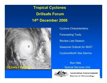 Cyclone Season. - DrillSafe