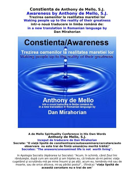 13. Constienta fara a evalua nimic/Awareness - Mirahorian