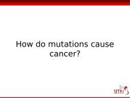 How do mutations cause cancer?