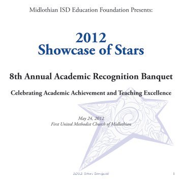 2012 Showcase of Stars - Midlothian ISD