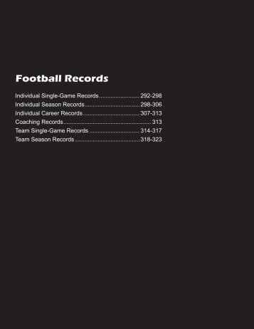 Football Records - Branson Public Schools
