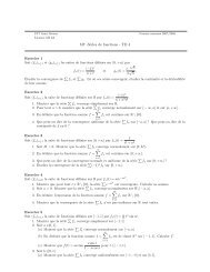 M7 -Séries de fonctions - TD 4