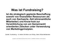 Was ist Fundraising? - Linear Software & Systeme GmbH