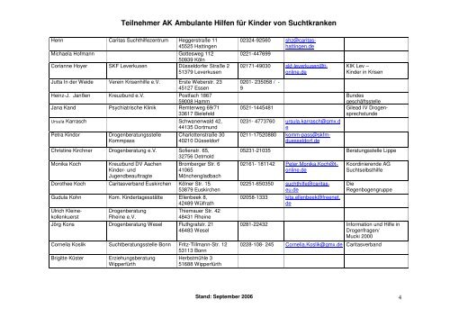 COA NRW - Ambulante Hilfen fÃ¼r Kinder suchtkranker Eltern Der ...