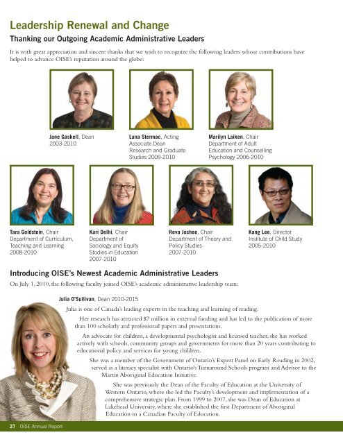 Ontario Institute for Studies in Education - University of Toronto