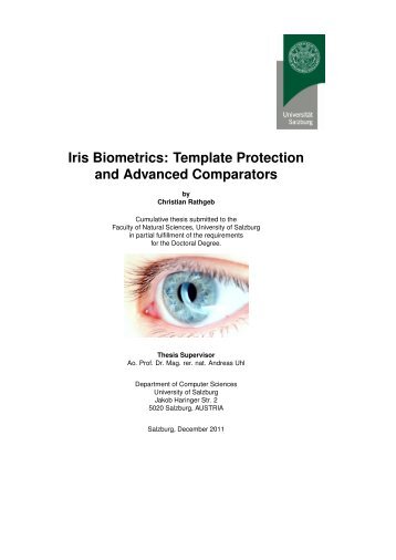 Iris-Biometrics: Template Protection and Advanced ... - WaveLab