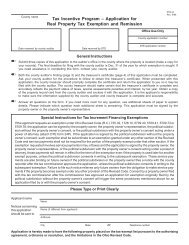 Application for Real Property Tax Exemption and ... - City of Cleveland